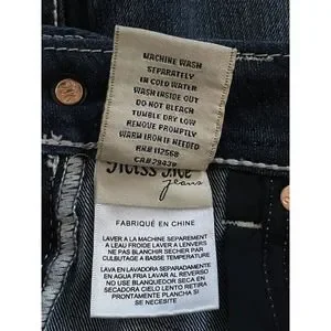 Capri Jean Stretch Miss Me Taille 27x22 - Poche à Rabat Embellie - Neuf Avec étiquettes